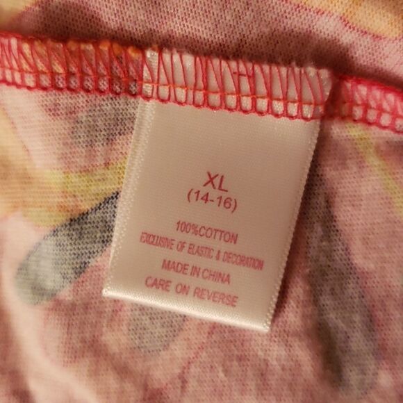 Bright Pink Green Soda Butterfly Girls Sundress Sz XL (14-16) - Picture 4 of 5